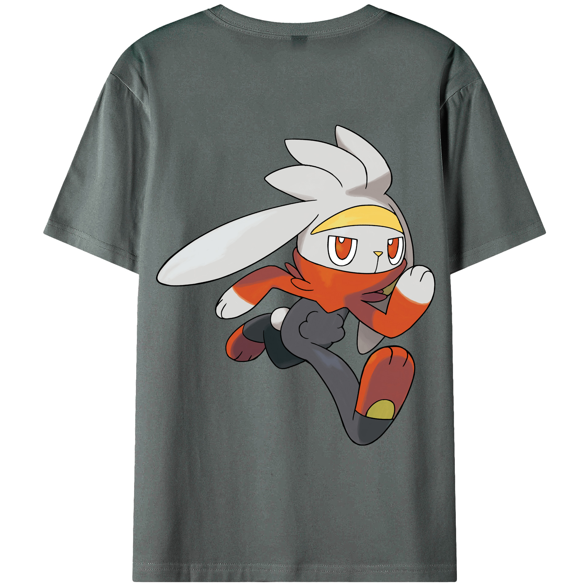 （画像用） ポケットモンスター Pokémon 綿100％ メンズ半袖Tシャツ（バックプリント） 通気性